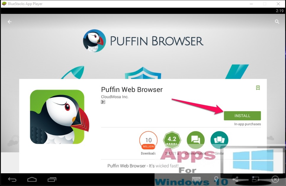 puffin browser for windows 8